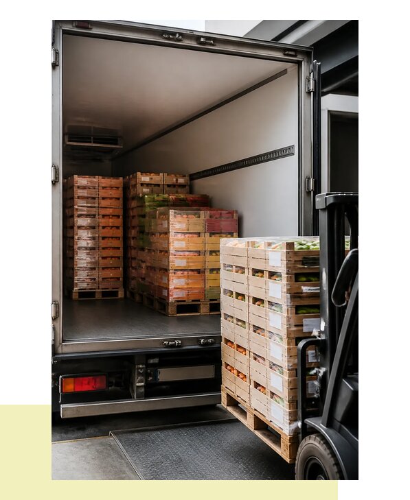 Перевозка сельхозпродукции на паллетах с доставкой в Анжеро-Судженск